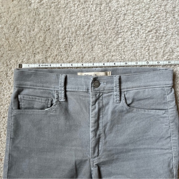 Gap grey velvet skinny high rise jeans - Picture 5 of 11